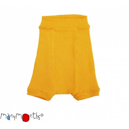 ManyMonths gyapjú Shorties, Saffron yellow - Méret 3-6/9 hó