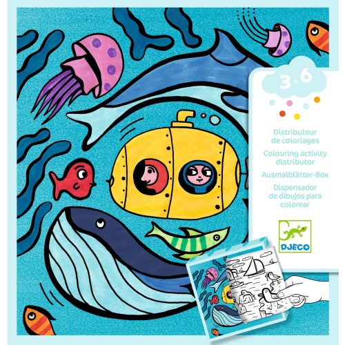 Djeco Meglepetés adagoló színező - Óceán - Coloring dispenser, Ocean