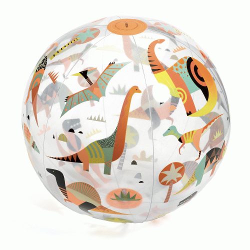 Djeco Felfújható labda, 35 cm - Dínó - Dino ball