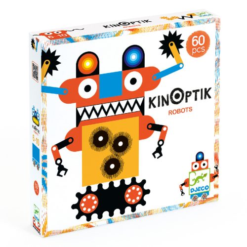 Djeco Optikai puzzle - Robotok - Kinoptik Robots (60 db)