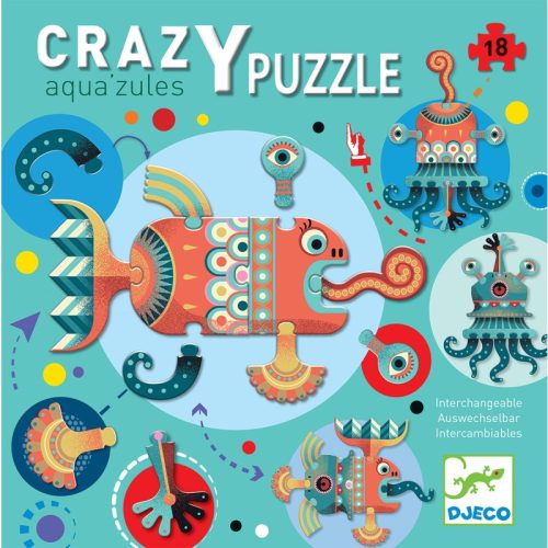 Djeco Óriás puzzle - Aqua'zules (18 db)