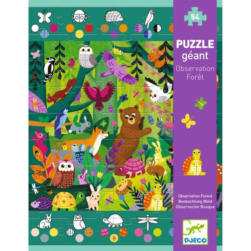 Djeco Megfigyeltető puzzle - Erdőben - Observation forest (54 db)