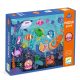 Djeco Óriás puzzle - Tengerlakók, 24+8 db-os - Taktilo sea