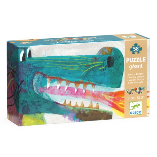 Djeco Óriás puzzle - Leon a sárkány  - Leon the dragon (58 db)