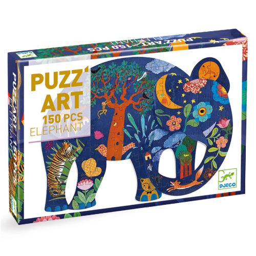 Djeco 150 db-os művész puzzle - elefánt