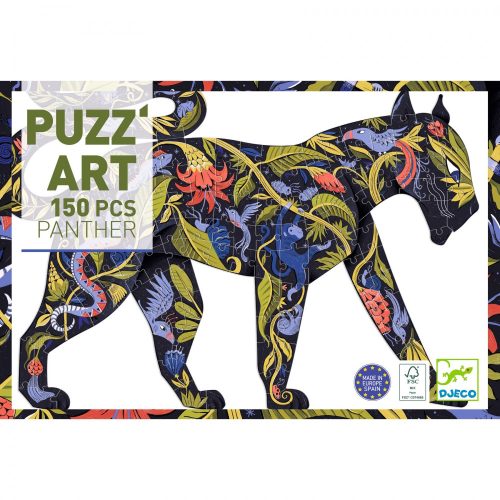 Djeco Művész puzzle - Fekete párduc - Panther (150 db)