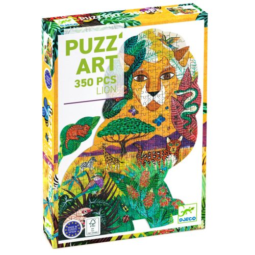 Djeco Művész puzzle - Oroszlán, 350 db-os - Lion