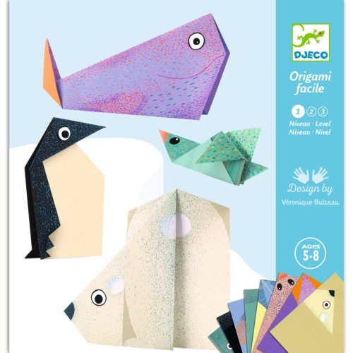 Djeco: Design by Origami - Sarkkör állatai - Polar animals