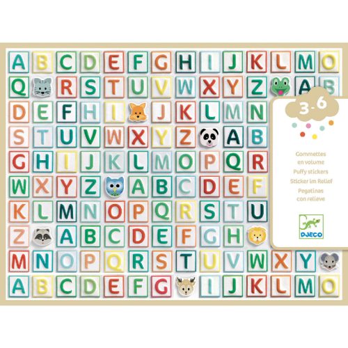 Djeco Matricák - Betűk - Alphabet stickers