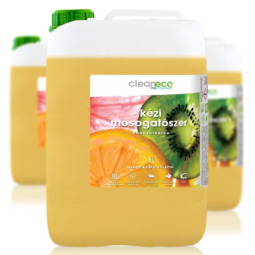 Cleaneco - Kézi mosogatószer koncentrátum - mangó és papaya illattal - 5l